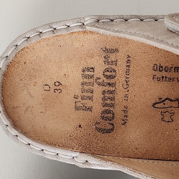 Finn Comfort Jamaika Double Strap Slide In Sandal Bisanzio Silver 39 8-8.5 - Picture 4 of 11